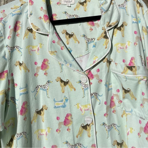BedHead Mint Dog Print Pajamas Size XL - Picture 7 of 12